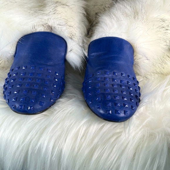 Steve Madden Blue Studded Flats - Picture 10 of 10